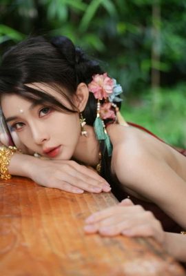 Foto terbaru jutawan selebriti internet super cantik “Yu Duoduo” – Daya tarik gaya kuno Daji + foto spesial Natal (56P)