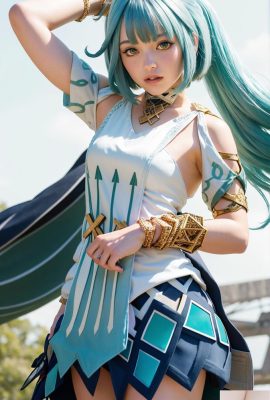 Generasi AI~AI_EmeraldApple-Faruzan Genshin Impact Cosplay