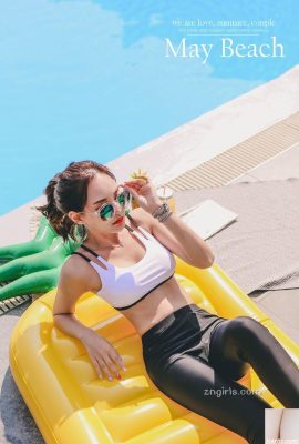 Model Korea Yeon Ji-eun mungkin baju renang pantai 3 (100P)