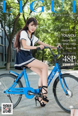 [LiguiKecantikan Internet] 20171207 Model Kaki Cantik Sepeda Xiaoxiao