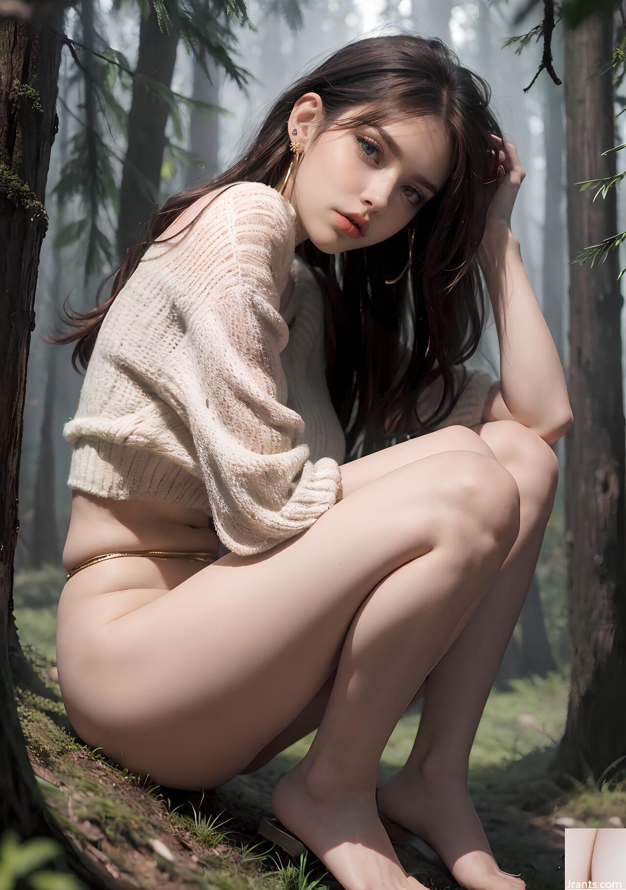 Ilustrasi Aaliyah AI-017 Gadis Di Hutan – Foto Jrants