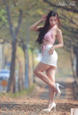 (Koleksi online) Gadis Taiwan dengan kaki indah-pemotretan luar ruangan kecantikan seksi Kiki Kuo (2) (89P)