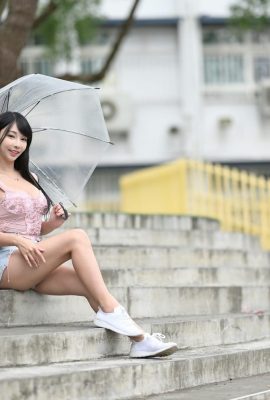 (Koleksi internet) Gadis berkaki cantik Taiwan-Zoe Pemotretan model luar ruangan yang begitu cantik (88P)