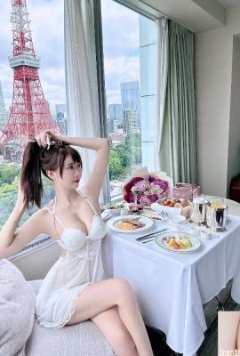 (Caiyi cantik berkulit putih) Bepergian di Jepang (IG yugirlcat) (12P)