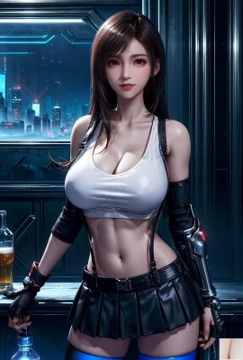 Menggambar AI Final Fantasy VII – Tifa