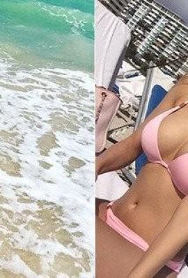 Pemandangan terindah di Miami Beach! Foto bikini seksi gadis seksi Carina Lee menjadi viral di kalangan netizen: Taiwan keren NO.1 (20P)