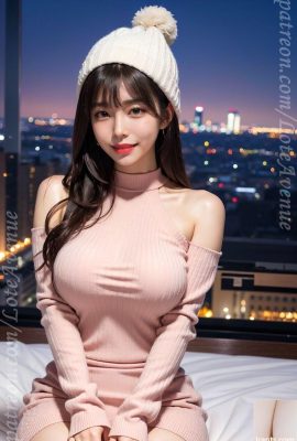 ★PATREON★ (Lot) Kosa – Gaun Sweater Merah Muda