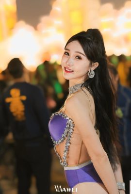 “Peach Spotlight” skala pemotretan foto dewi cantik tidak terbatas (35p)