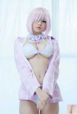Mashu Kyrielight cosplay oleh Hidori Rose (Pink) (41p)
