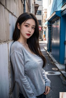 ★ SIJISHE ★ Kucing Putih Mengambang Air Wanita (Koleksi) 1 – Street Alley 2