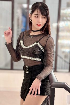 “Lu Xiaoqing” memiliki pinggang seksi dan es krim makan mata seksi (10p)