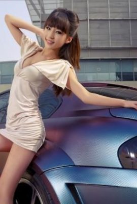 (Black Silk Bar) Kaki panjang yang ditingkatkan payudara, kaki sutra hitam model Liu yahan (35p)