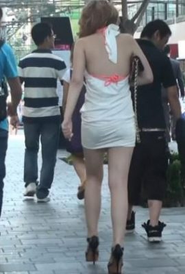(Koleksi Online) Ikuti jalan untuk mengambil gambar gadis seksi yang mengenakan pakaian Backless Pink (21p)