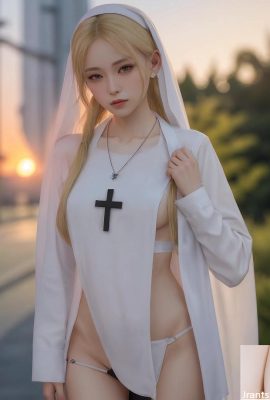 Biarawati saat senja