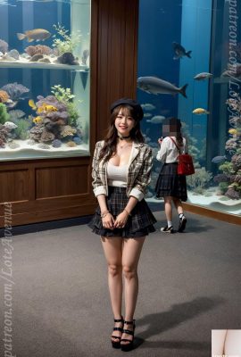 Rok dan akuarium berlapis Rurina