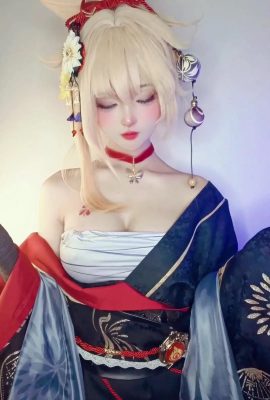 (Koleksi Internet) Yamisung cosplay Yoimiya – Dampak Genshin (51p)