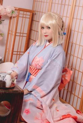 (Koleksi online) Pyoncos (ピオン) cosplay Saber Kimono – FateGrand Order (34P)