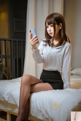 (Koleksi online) Meng Yaer o0 Stoking Tanpa Selangkangan OL (26P)